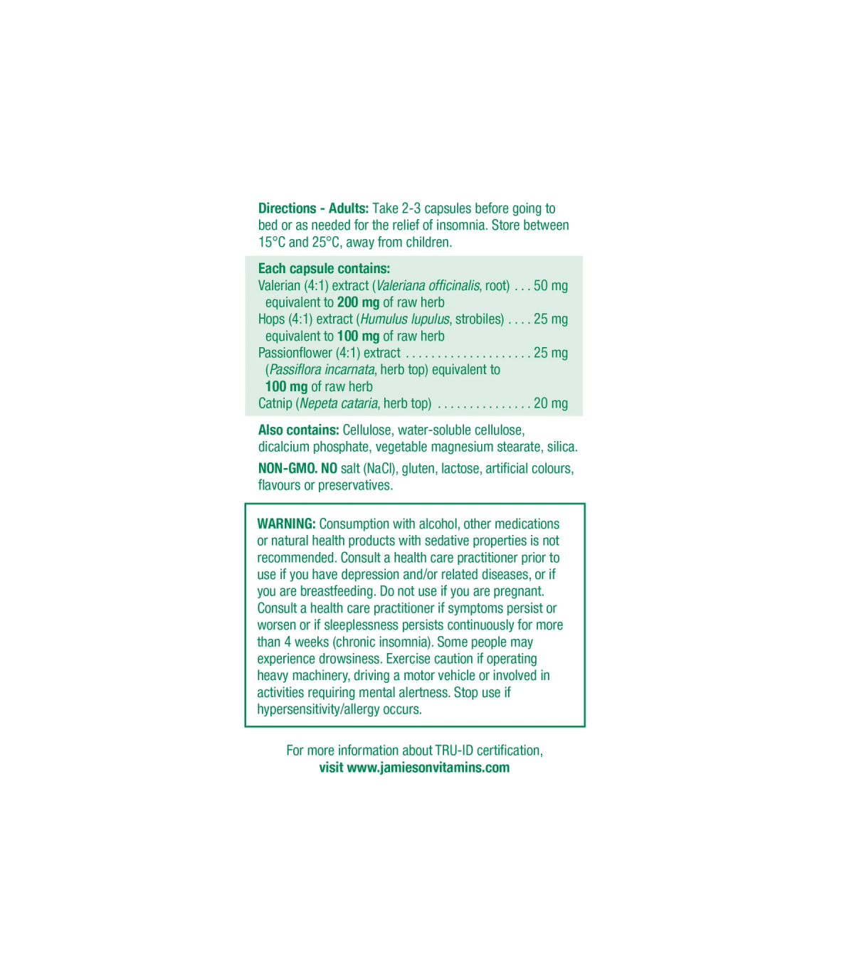 Jamieson Herbal Complex Relax & Sleep 60 Capsules | Unbeatable Prices, Daily Deals | VITASHOP