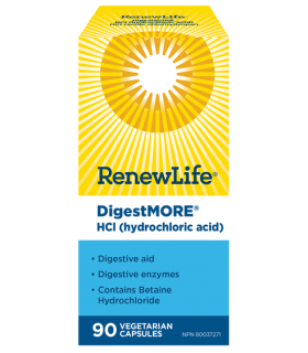 Renew Life DigestMORE HCl 90 Capsules | Unbeatable Prices, Daily Deals | VITASHOP