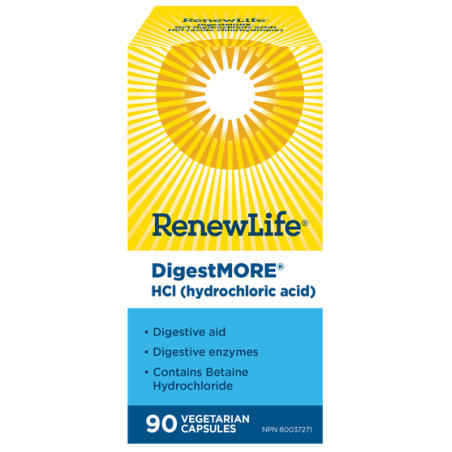 Renew Life DigestMORE HCl 90 Capsules | Unbeatable Prices, Daily Deals | VITASHOP