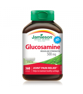 Jamieson Glucosamine Sulfate 500 mg 360 Capsules | Unbeatable Prices, Daily Deals | VITASHOP