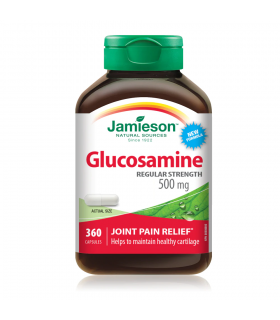 Jamieson Glucosamine Sulfate 500 mg 360 Capsules | Unbeatable Prices, Daily Deals | VITASHOP