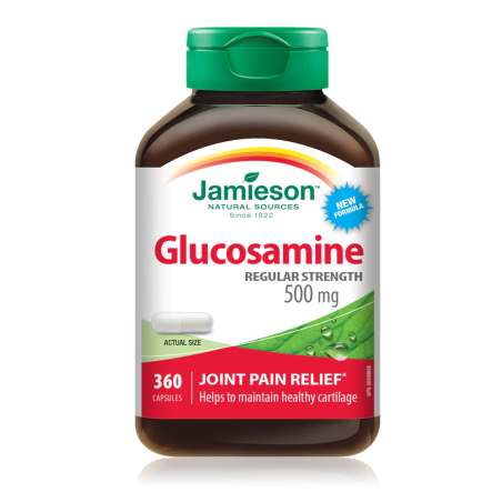 Glucosamine Sulfate 500 mg 360 Capsules | Safest & Easiest Shopping Vitamins Online | VITASHOP
