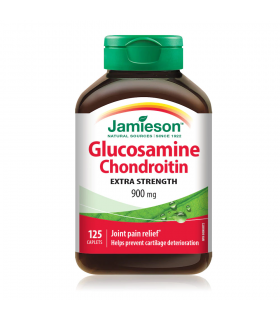 Jamieson Glucosamine Chondroitin 900 mg 125 Caplets | Unbeatable Prices, Daily Deals | VITASHOP