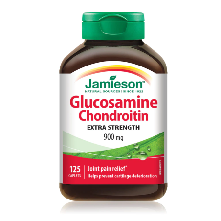 Jamieson Glucosamine Chondroitin 900 mg 125 Caplets | 每天不同折扣, 全网最低价格 | 种类齐全的保健品店铺 VITASHOP, 只有你想不到, 没有你买不到 !