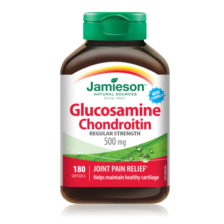 Jamieson Glucosamine Chondroitin 500 mg 180 Softgels | 每天不同折扣, 全网最低价格 | 种类齐全的保健品店铺 VITASHOP, 只有你想不到, 没有你买不到 !