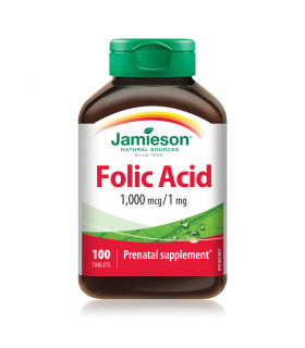 Jamieson Folic Acid 1000 mcg 100 Tablets | 每天不同折扣, 全网最低价格 | 种类齐全的保健品店铺 VITASHOP, 只有你想不到, 没有你买不到 !