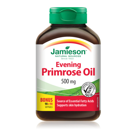 Jamieson Evening Primrose Oil 500 mg 90+90 Softgels | 每天不同折扣, 全网最低价格 | 种类齐全的保健品店铺 VITASHOP, 只有你想不到, 没有你买不到 !