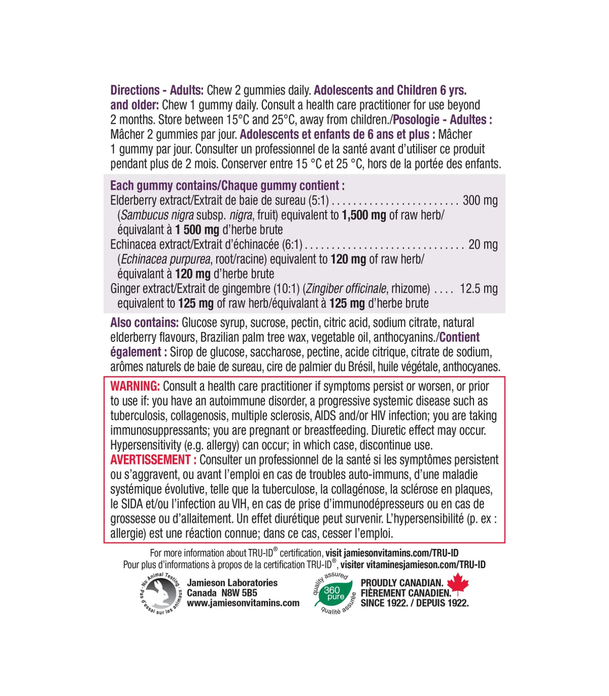 Elderberry Cold & Flu 60 gummies | Safest & Easiest Shopping Vitamins Online | VITASHOP