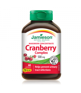 Jamieson Cranberry Concentrate 500 mg 60 Capsules | Unbeatable Prices, Daily Deals | VITASHOP