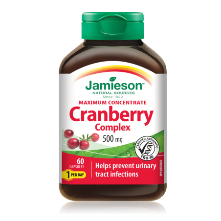 Jamieson Cranberry Concentrate 500 mg 60 Capsules | Unbeatable Prices, Daily Deals | VITASHOP