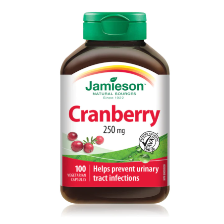 Jamieson Cranberry 250 mg 100 Capsules | Unbeatable Prices, Daily Deals | VITASHOP