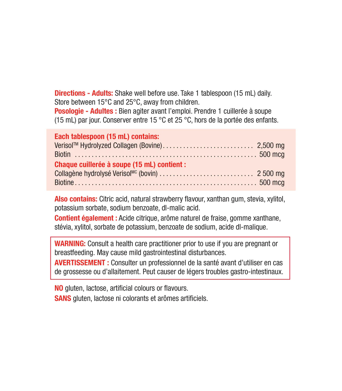 Collagen Anti-Wrinkle Liquid Strawberry 420 ml | Safest & Easiest Shopping Vitamins Online | VITASHOP