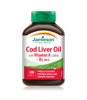 Cod Liver Oil 100 Softgels | Safest & Easiest Shopping Vitamins Online | VITASHOP