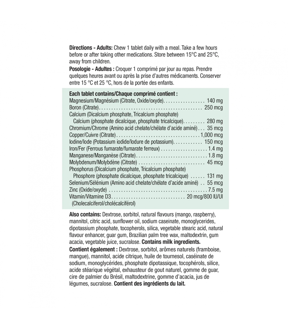 Chewable Magnesium Mineral Complex 60 Tablets | Safest & Easiest Shopping Vitamins Online | VITASHOP