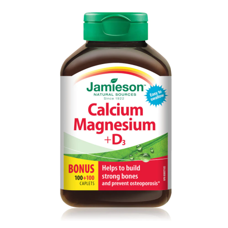 Cal-Mag 2:1 + Vitamin D 100+100 Caplets | Safest & Easiest Shopping Vitamins Online | VITASHOP