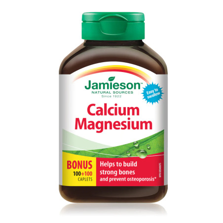 Jamieson Calcium Magnesium 100+100 Caplets | Unbeatable Prices, Daily Deals | VITASHOP