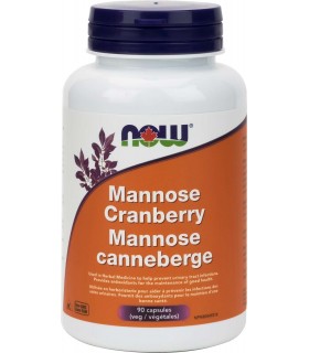 NOW Foods Mannose Cranberry, 90 Capsules | Unbeatable Prices, Daily Deals | VITASHOP