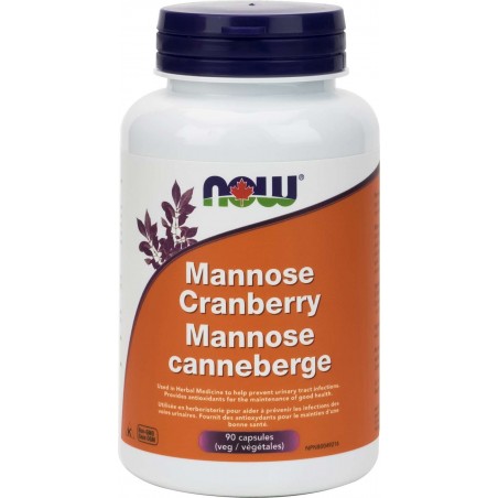 NOW Foods Mannose Cranberry, 90 Capsules | Unbeatable Prices, Daily Deals | VITASHOP