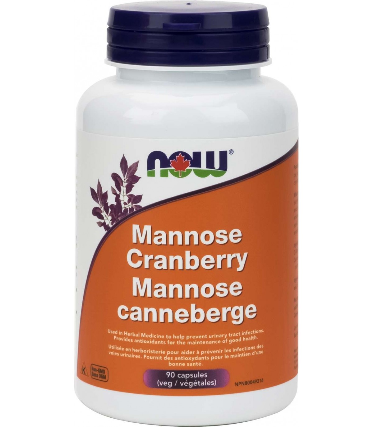 NOW Foods Mannose Cranberry, 90 Capsules | Unbeatable Prices, Daily Deals | VITASHOP