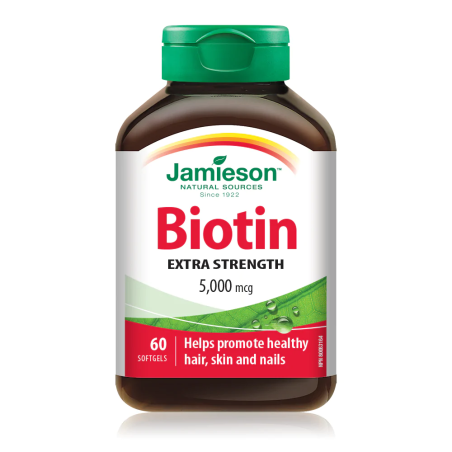 Biotin 5000 mcg 60 Softgels | Safest & Easiest Shopping Vitamins Online | VITASHOP