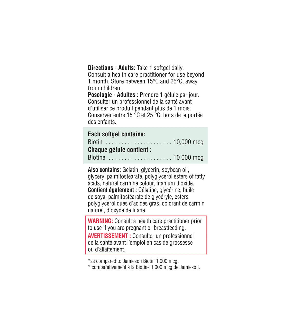 Biotin 10000 mcg VALUE SIZE 90 Softgels | Safest & Easiest Shopping Vitamins Online | VITASHOP