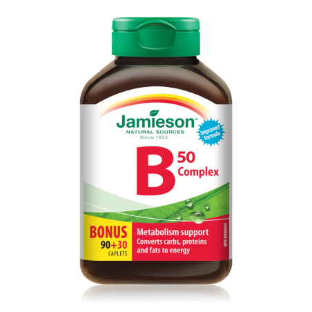 Jamieson 자미에슨 B-복합체 50 mg 90+30 프리 캐플릿 | 매일 업데이트되는 특가 상품 | VITASHOP