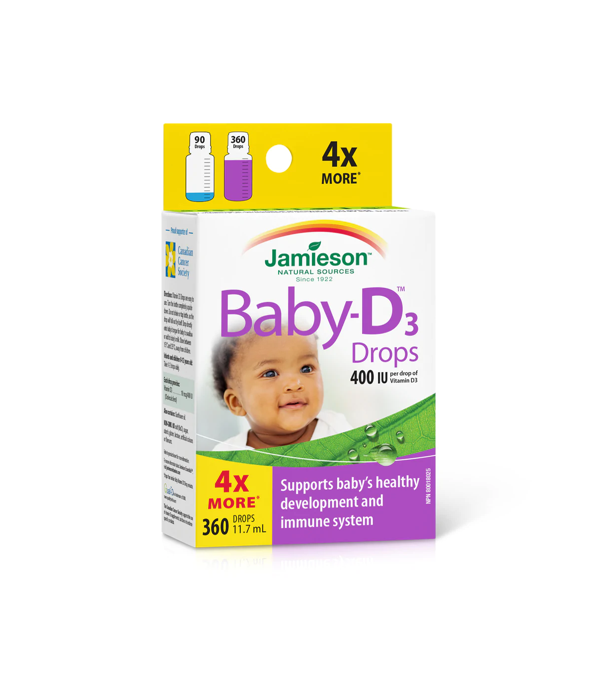 Baby-D 400 IU Vitamin D3 Droplets 11.7 ml | Safest & Easiest Shopping Vitamins Online | VITASHOP