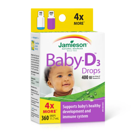 Baby-D 400 IU Vitamin D3 Droplets 11.7 ml | Safest & Easiest Shopping Vitamins Online | VITASHOP