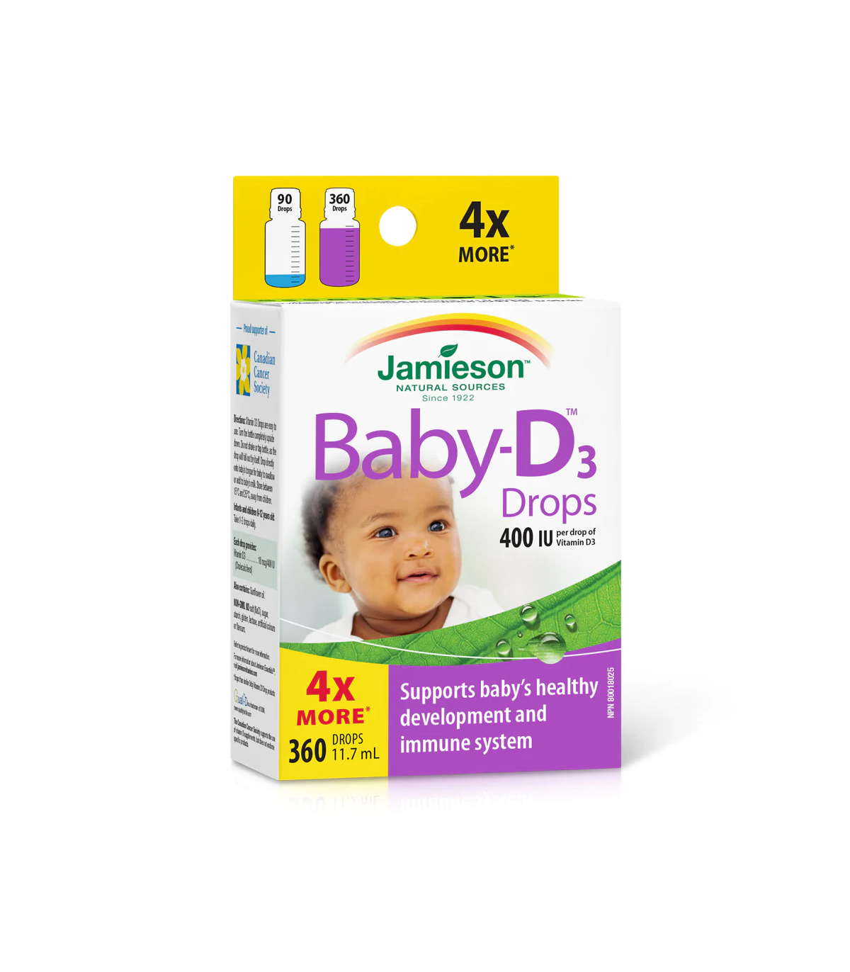 Baby-D 400 IU Vitamin D3 Droplets 11.7 ml | Safest & Easiest Shopping Vitamins Online | VITASHOP