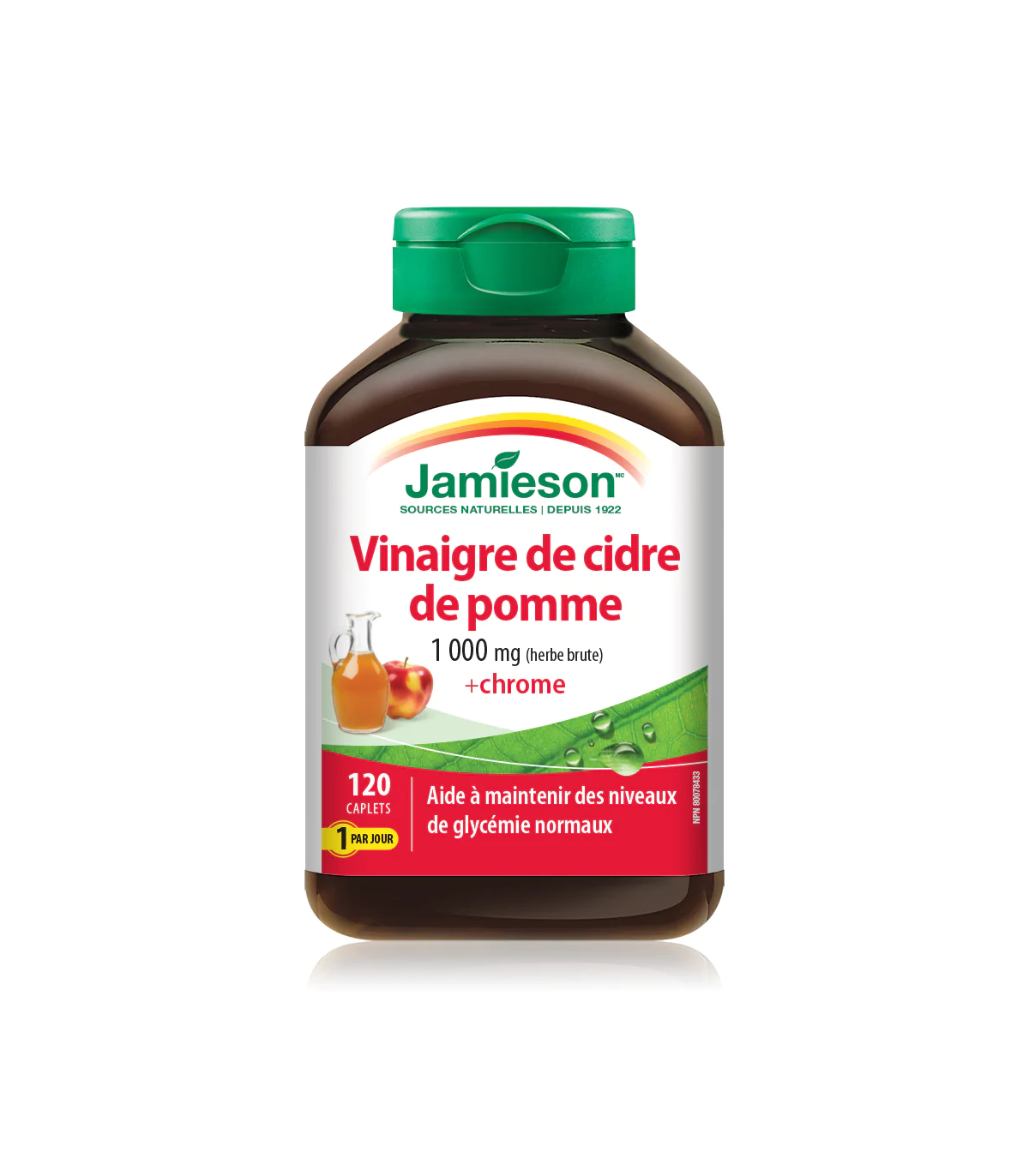 Apple Cider Vinegar with Chromium 120 Caplets | Safest & Easiest Shopping Vitamins Online | VITASHOP