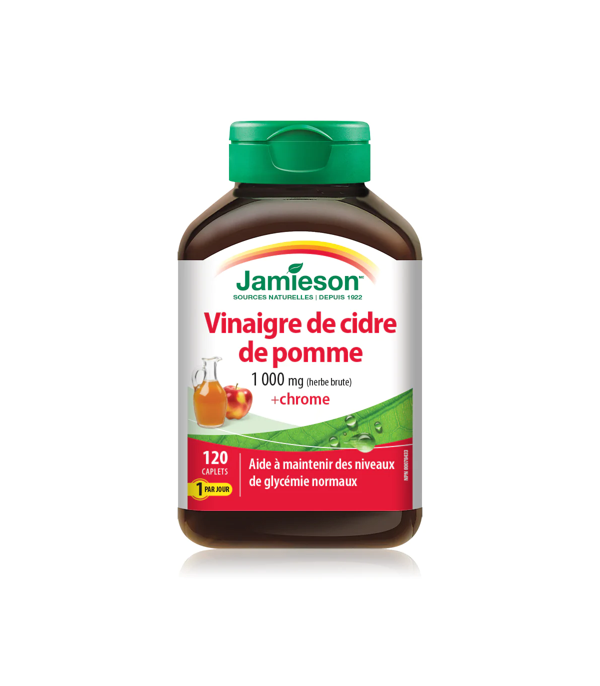 Apple Cider Vinegar with Chromium 120 Caplets | Safest & Easiest Shopping Vitamins Online | VITASHOP