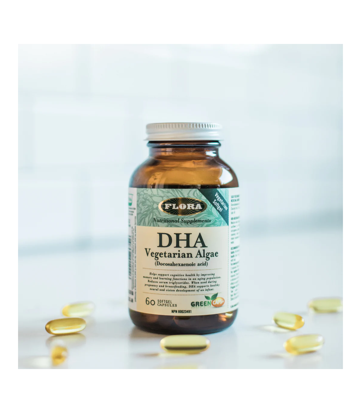 Flora DHA Vegetarian Algae 60 Capsules | Unbeatable Prices, Daily Deals | VITASHOP