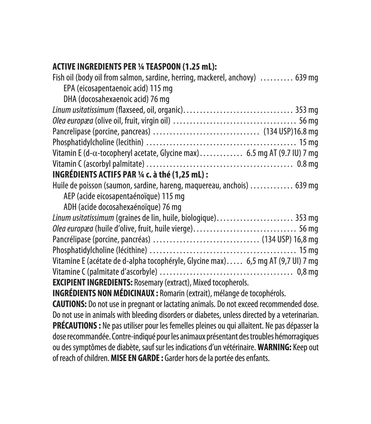 BiologicVET BioFATS Omega 3-6-9 Fatty Acid 946 mL | Unbeatable Prices, Daily Deals | VITASHOP