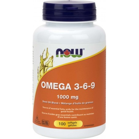 Oméga 3-6-9 1000 mg, 100 gélules | Safest & Easiest Shopping Vitamins Online | VITASHOP