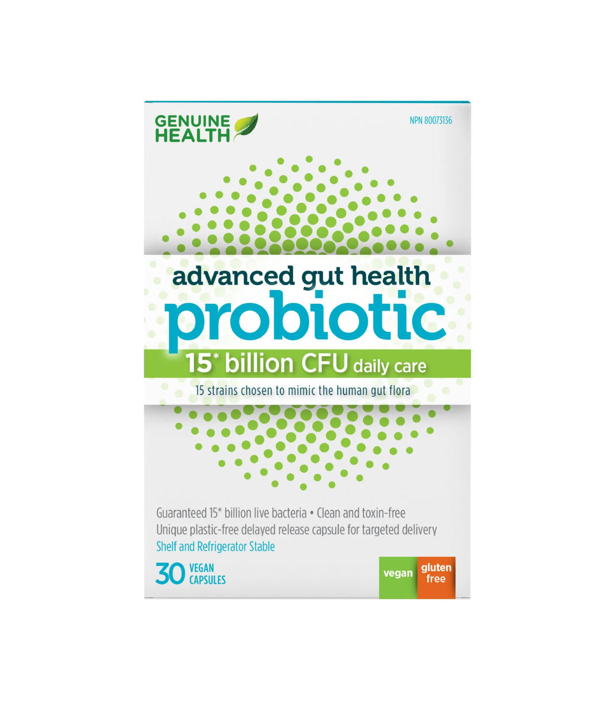 Genuine Health Advanced Gut Health Probiotic 15 Billion 30 Capsules | 每天不同折扣, 全网最低价格 | 种类齐全的保健品店铺 VITASHOP, 只有你想不到, 没有你买不到 !