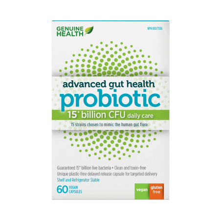Advanced Gut Health Probiotic 15 Billion 60 Capsules | Safest & Easiest Shopping Vitamins Online | VITASHOP