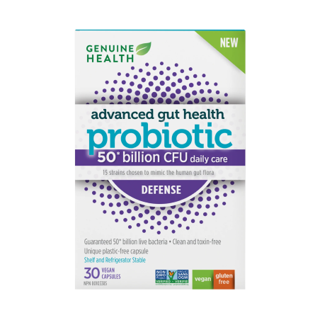 Genuine Health 제뉴인 헬스 어드밴스드 장건강 프로바이오틱 500억 디펜스 30캡슐 | 매일 업데이트되는 특가 상품 | VITASHOP