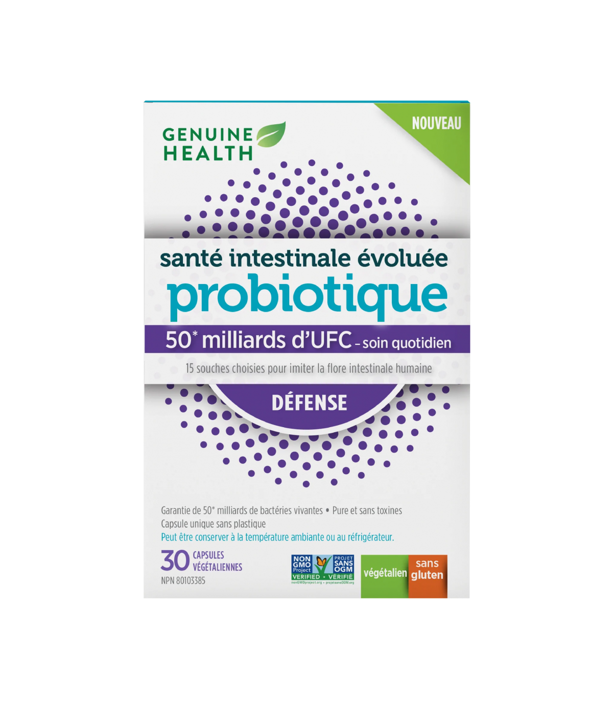 Genuine Health 제뉴인 헬스 어드밴스드 장건강 프로바이오틱 500억 디펜스 30캡슐 | 매일 업데이트되는 특가 상품 | VITASHOP