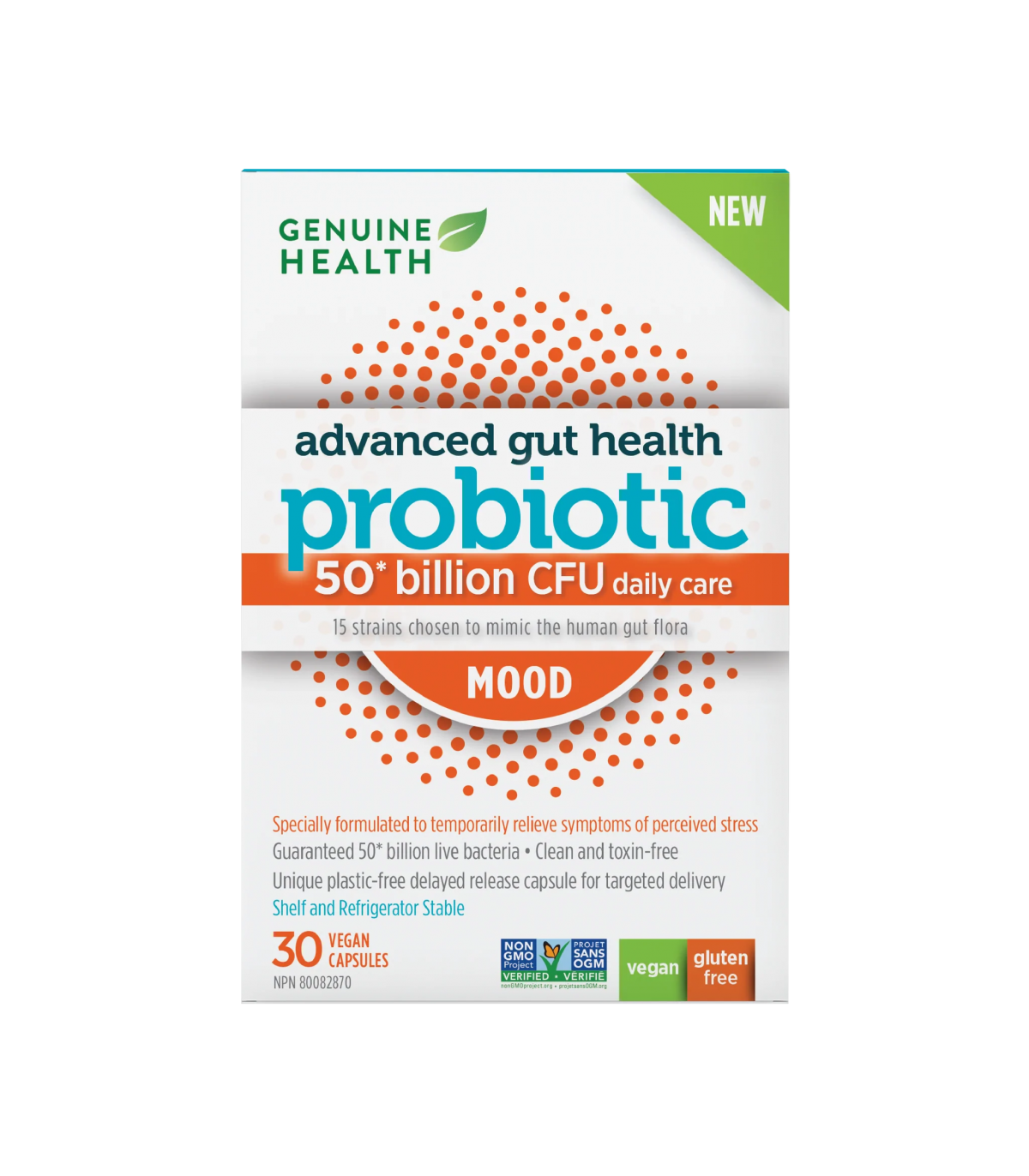 Genuine Health Advanced Gut Health Probiotic 50 Billion Mood 30 Capsules | 每天不同折扣, 全网最低价格 | 种类齐全的保健品店铺 VITASHOP, 只有你想不到, 没有你买不到