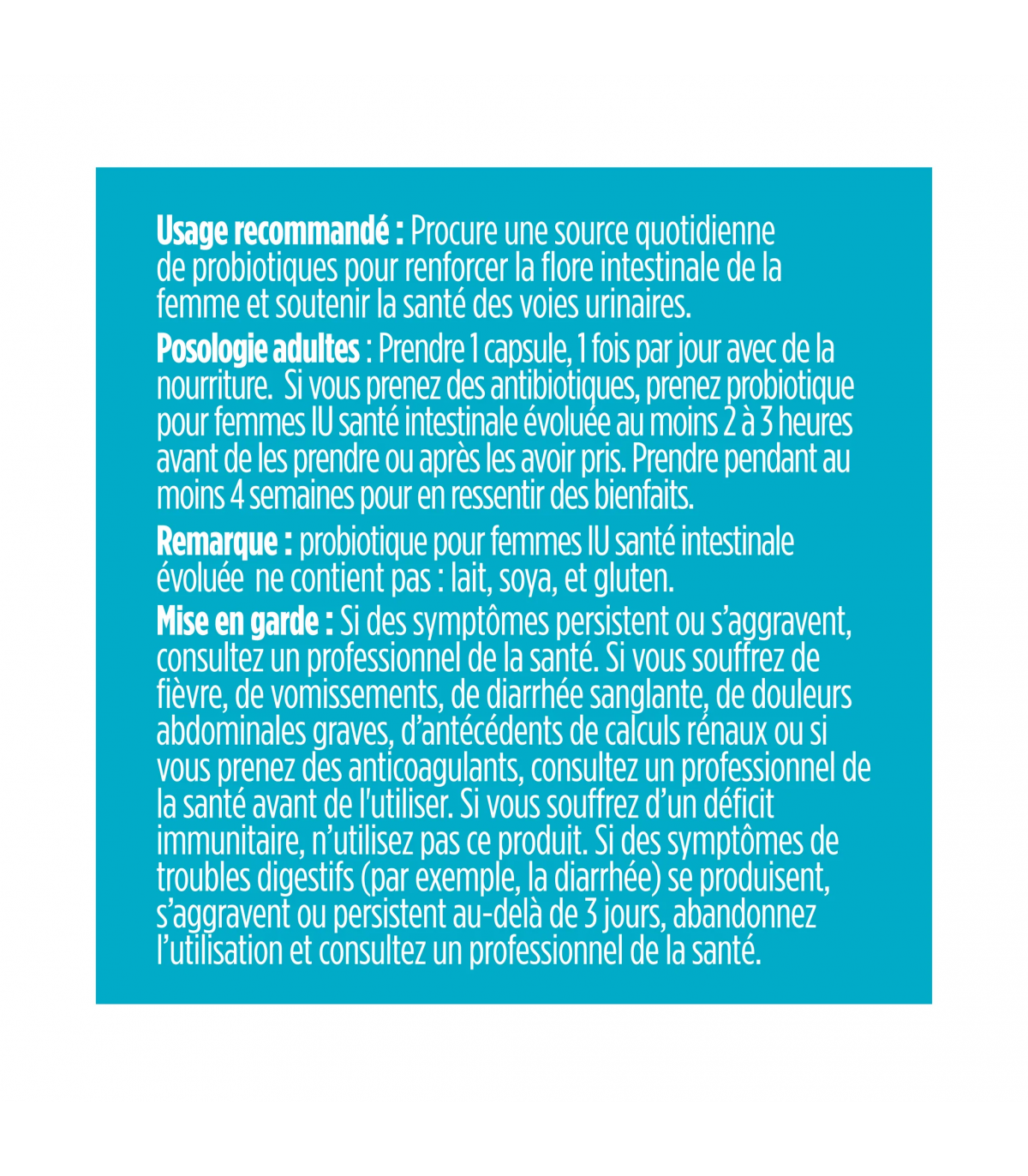 Advanced Gut Health Probiotic Uti 30 Capsules | Safest & Easiest Shopping Vitamins Online | VITASHOP