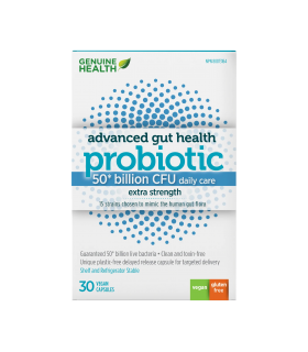 Genuine Health Advanced Gut Health Probiotic 50 Billion 30 Capsules | Unbeatable Prices, Daily Deals | VITASHOP