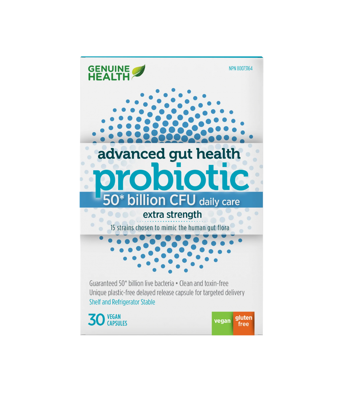 Advanced Gut Health Probiotic 50 Billion 30 Capsules | Safest & Easiest Shopping Vitamins Online | VITASHOP