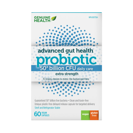 Genuine Health Advanced Gut Health Probiotic 50 Billion 60 Capsules | Unbeatable Prices, Daily Deals | VITASHOP