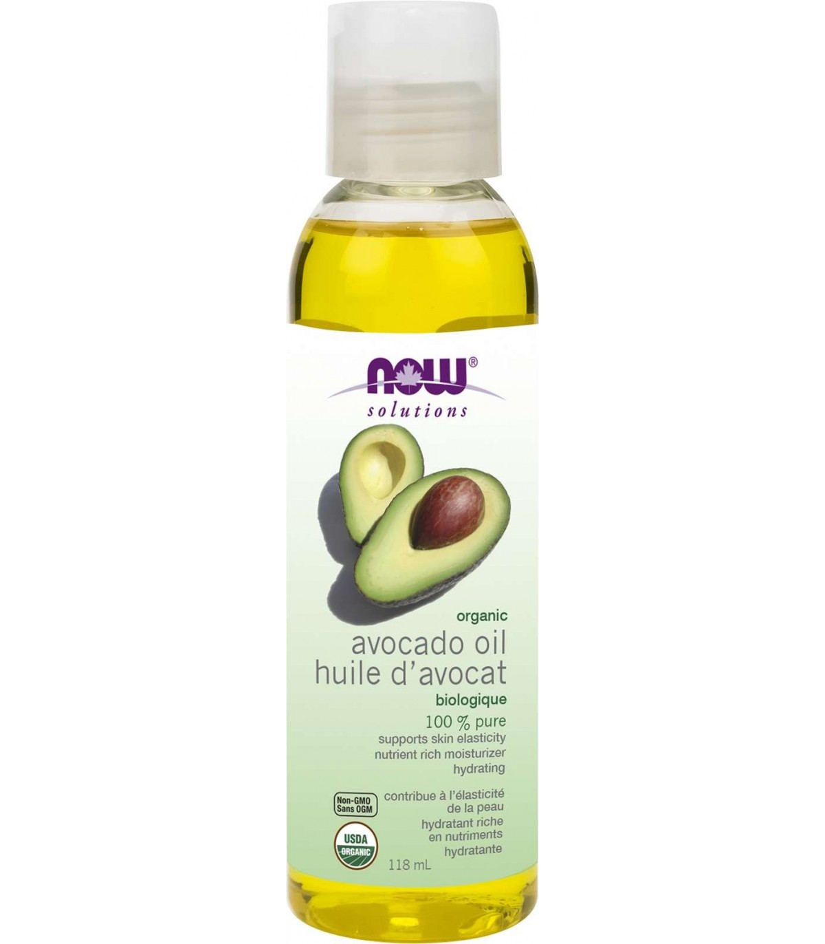 Huile d’avocat biologique, 118 mL | Safest & Easiest Shopping Vitamins Online | VITASHOP