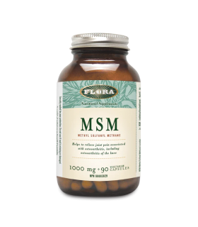 Flora 플로라 MSM 메틸설포닐메탄 1000 mg 90 캡슐 | 매일 업데이트되는 특가 상품 | VITASHOP