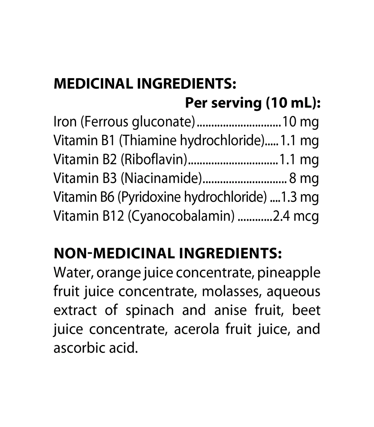 Iron+ Liquid 240 mL | Safest & Easiest Shopping Vitamins Online | VITASHOP