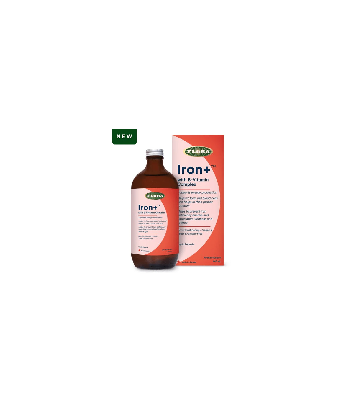 Flora Iron+ Liquid 445 mL | Unbeatable Prices, Daily Deals | VITASHOP