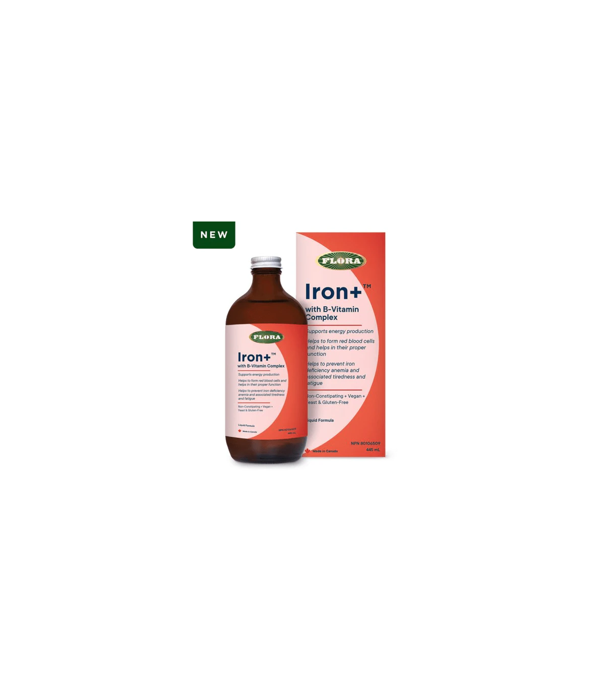 Flora Iron+ Liquid 445 mL | Unbeatable Prices, Daily Deals | VITASHOP