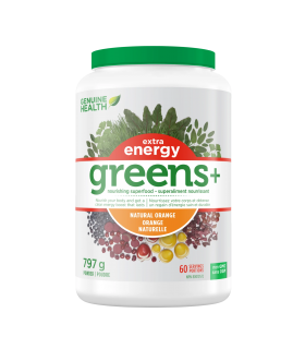 Genuine Health 제뉴인 헬스 Greens+ 엑스트라 에너지 내추럴 오렌지 797g | 매일 업데이트되는 특가 상품 | VITASHOP