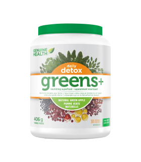 Genuine Health Greens+ Daily Detox Green Apple 406 g | 每天不同折扣, 全网最低价格 | 种类齐全的保健品店铺 VITASHOP, 只有你想不到, 没有你买不到 !